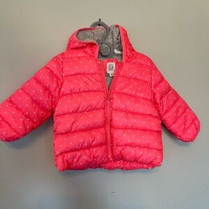 GAP Pink Puffer Jacket for Kids